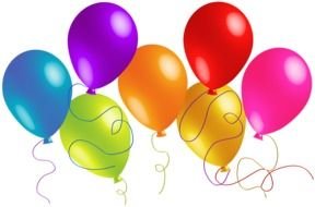 colorful balloons as a picture for clipart