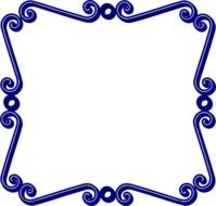Blue Borders And Frames Clip Art
