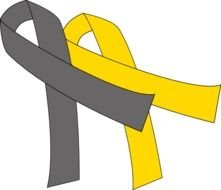 Gold Cancer Ribbon Clip Art