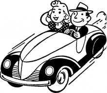 Vintage Car Graphics darwing