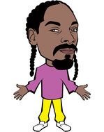 Cartoon Snoop Dogg clipart