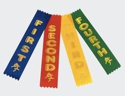 Ä°llustration of colorful 1st Place Ribbons