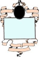 Vintage Cameo Silhouette drawing