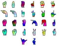 Sign Language drawing set