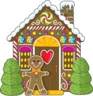 Gingerbread House Clip Art N19