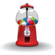 Cartoon Bubble Gum Machine