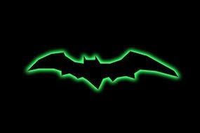 green bat as a picture for clipart