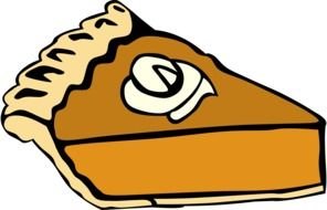 drawn piece of pumpkin pie