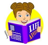 Girl Reading Clip Art N9