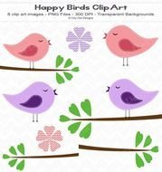 Happy Bird Clip Art