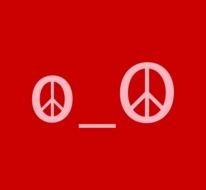 Red peace Logo drawing