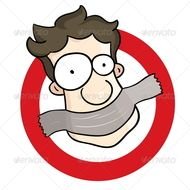 Taped Mouth Shut Clip Art N2