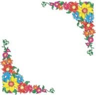Flower Border Clip Art N42