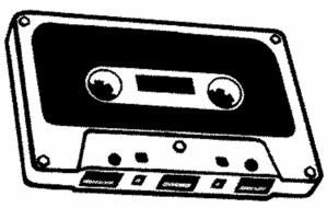 audio cassette as a picture for clipart
