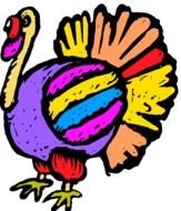 Colorful Turkey Clip Art