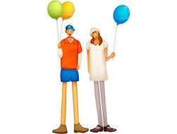 A Sister And 2 Brothers Cartoon Characters
