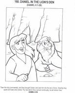 Daniel And The Lions Den Coloring Pages