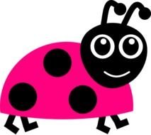 Pink Ladybug Clip Art N12