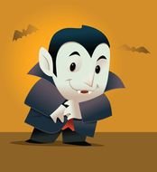 drawing of a vampire on the field