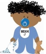African American Baby Boy Clip Art N2