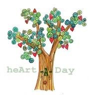 Apple Tree heart a day Drawing