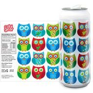 Coolgearcan 16oz Holiday Glitter Owls Cool Gear