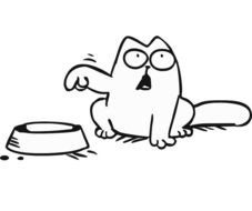 Simons Cat drawing
