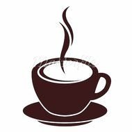 Coffee Cup Clip Art Black White N9