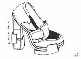 Girls Shoe drawing