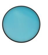 drawn blue circle on a white background