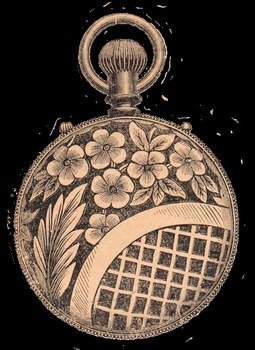 Antique Pocket Watch Clip Art