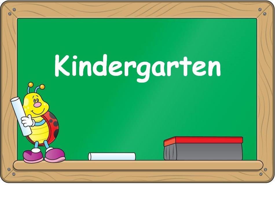 blackboard with objects