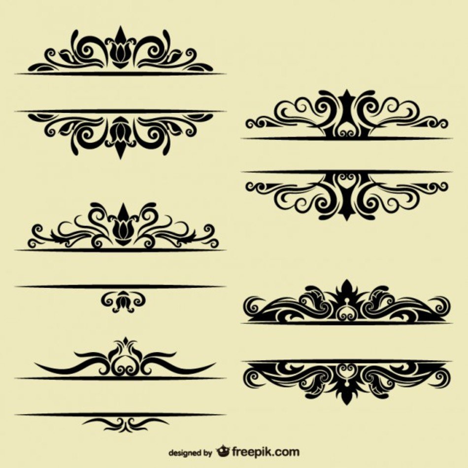 Free Vintage Text Divider Clip Art