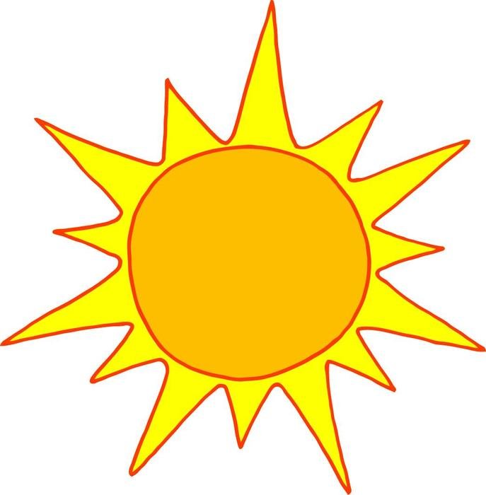İllustration of Cartoon Sun Drawing