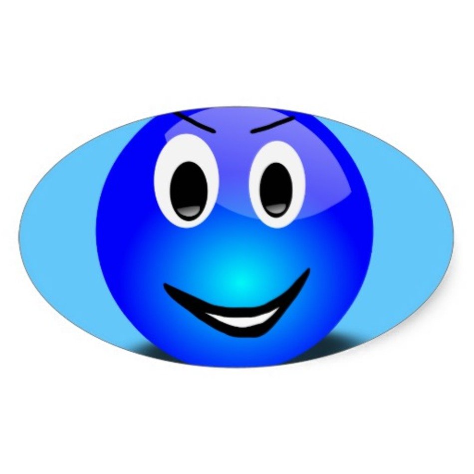 Blue Smiley Face Clip Art N8