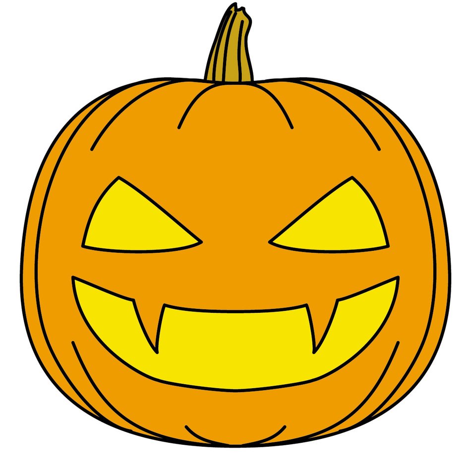 Jack O Lanter with the lights clipart