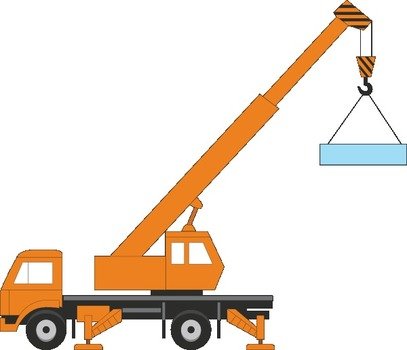 Crane Truck Clip Art N3