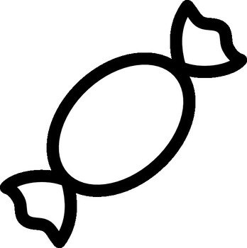 Black And White Candy Clip Art N4