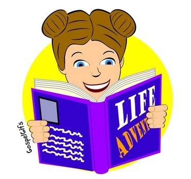 Girl Reading Clip Art N9