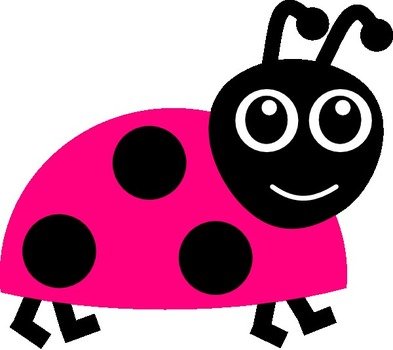 Pink Ladybug Clip Art N12