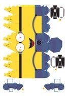 Toy Papercrafts Minions drawing