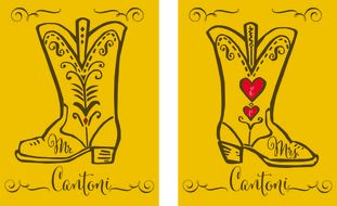 Rustic Wedding Clip Art drawing