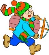 Winter Sledding Clip Art N4
