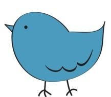 Cute blue Bird, Clip Art