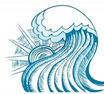 Waves Clip Art drawing