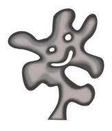 Abstract Sculpture as a graphic illustration