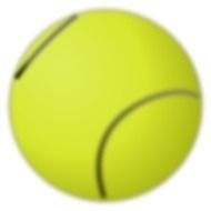blurred yellow Tennis Ball, Clip Art