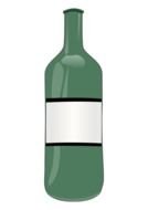 green Bottle drawing