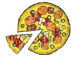 fresh Pizza Drawing