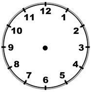 Teaching Time Clock drawing